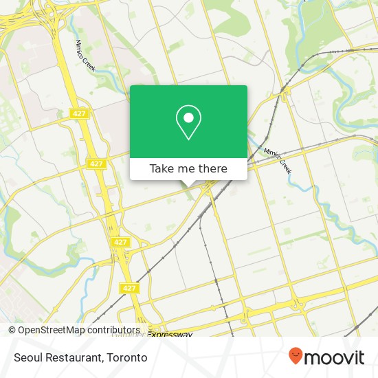 Seoul Restaurant, 3853 Bloor St W Toronto, ON M9B map