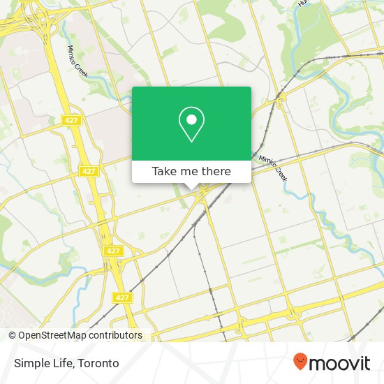 Simple Life, 3828 Bloor St W Toronto, ON M9B 1K8 map