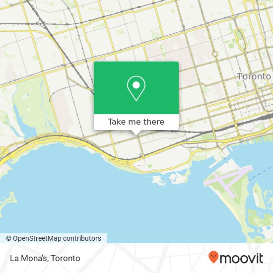 La Mona's, 1210 King St W Toronto, ON M6K 1G4 map