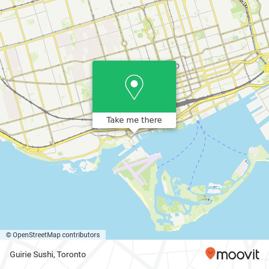 Guirie Sushi, 600 Queens Quay W Toronto, ON M5V plan