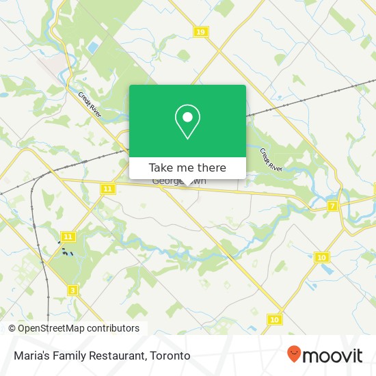 Maria's Family Restaurant, 235 Guelph St Halton Hills, ON L7G plan