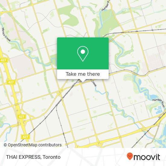 THAI EXPRESS, 3300 Bloor St W Toronto, ON M8X map