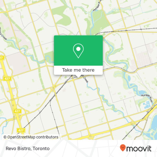 Revo Bistro, 3315 Bloor St W Toronto, ON M8X plan