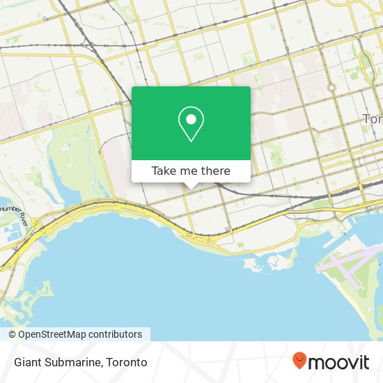 Giant Submarine, 1430 Queen St W Toronto, ON M6K 1L9 plan