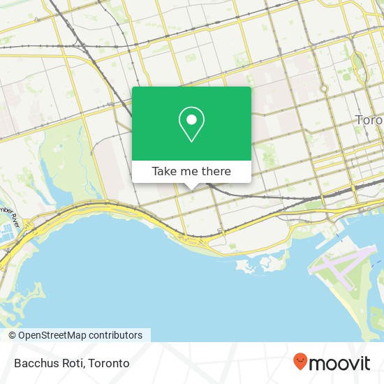 Bacchus Roti, 1376 Queen St W Toronto, ON M6K map