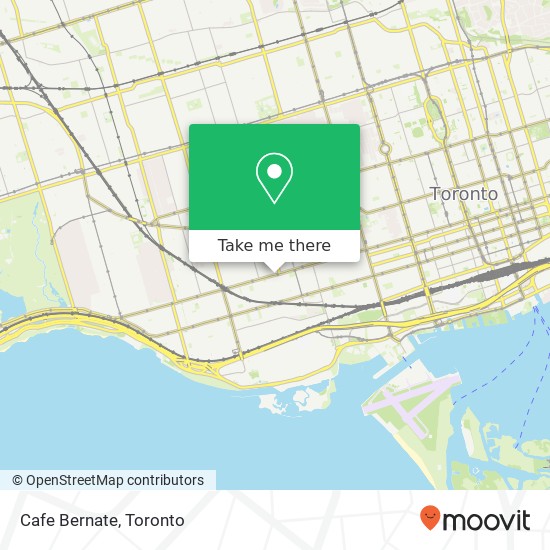 Cafe Bernate, 1024 Queen St W Toronto, ON M6J plan