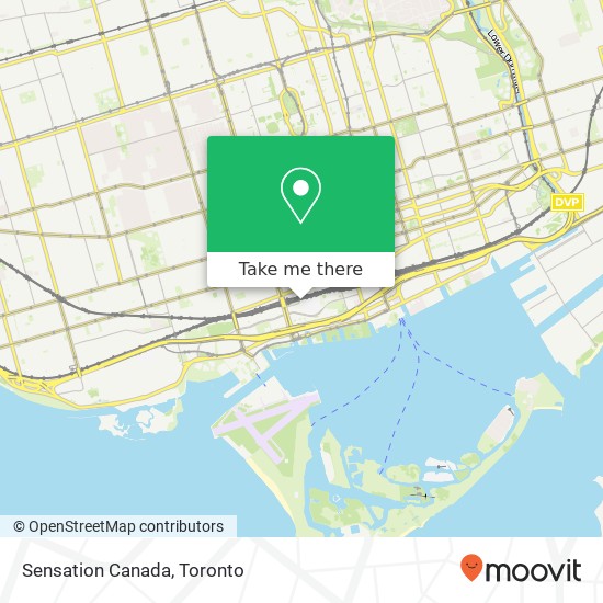 Sensation Canada map