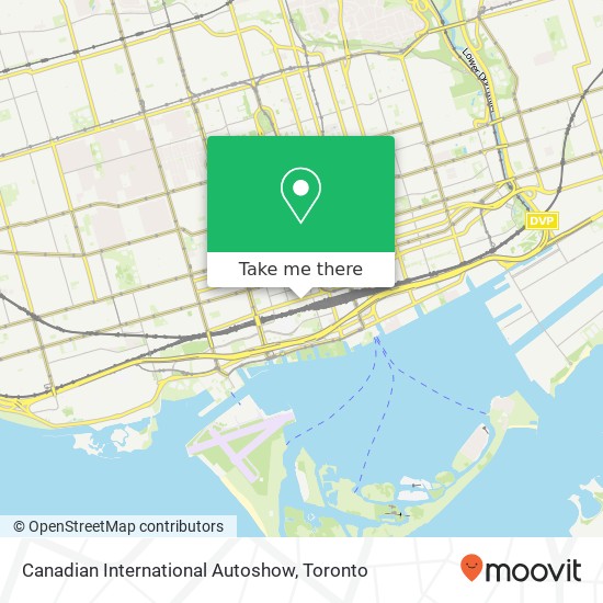 Canadian International Autoshow map