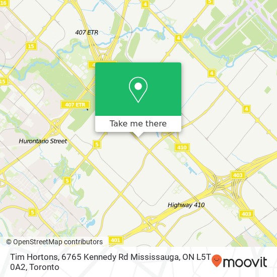 Tim Hortons, 6765 Kennedy Rd Mississauga, ON L5T 0A2 map
