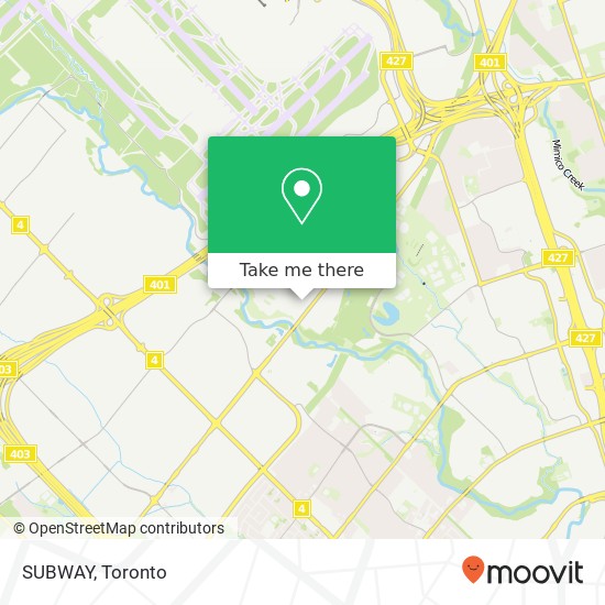 SUBWAY, 5019 Spectrum Way Mississauga, ON L4W 0E3 map