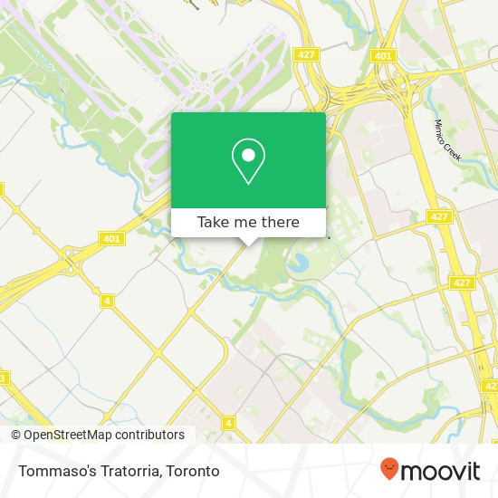 Tommaso's Tratorria, 5555 Eglinton Ave W Toronto, ON M9C 5M1 map