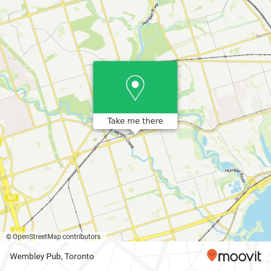 Wembley Pub, 3073 Bloor St W Toronto, ON M8X map