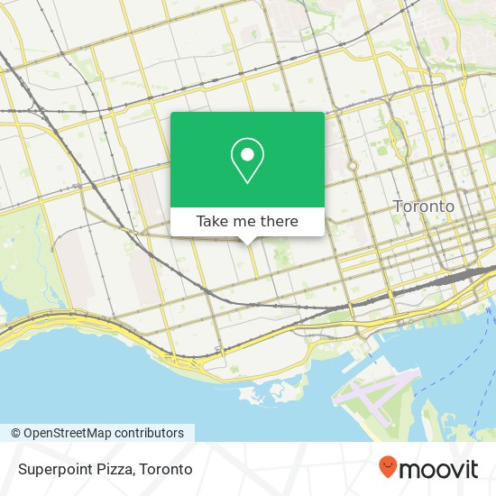 Superpoint Pizza, 184 Ossington Ave Toronto, ON M6J 2Z7 plan