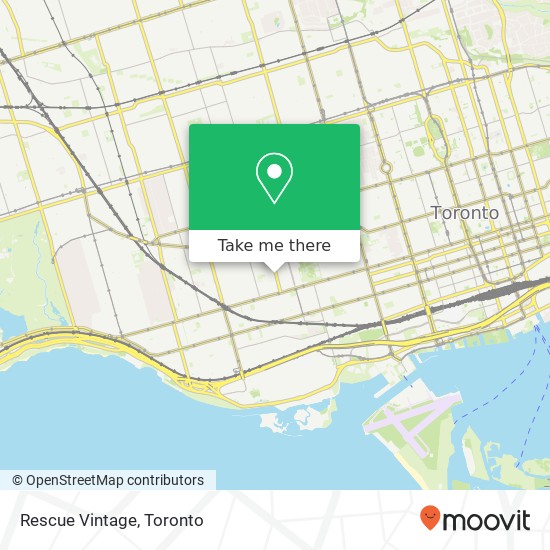 Rescue Vintage, 102 Ossington Ave Toronto, ON M6J 2Z4 plan