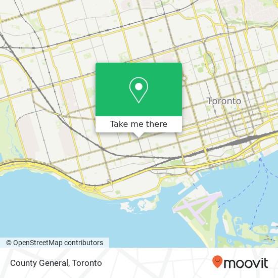 County General, 936 Queen St W Toronto, ON M6J map