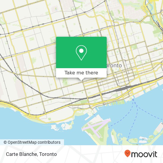 Carte Blanche, 604 Queen St W Toronto, ON M6J 1E3 plan