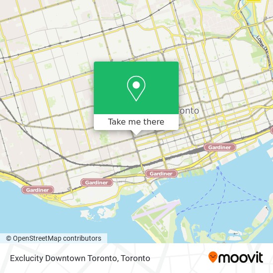 Exclucity Downtown Toronto map