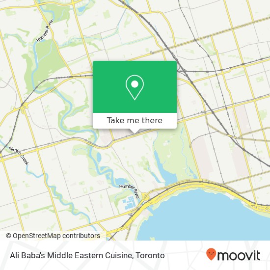Ali Baba's Middle Eastern Cuisine, 2246 Bloor St W Toronto, ON M6S 1N6 map