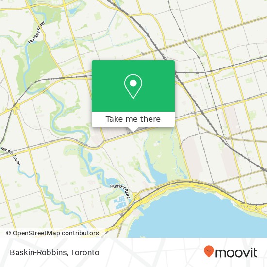 Baskin-Robbins, 2184 Bloor St W Toronto, ON M6S plan