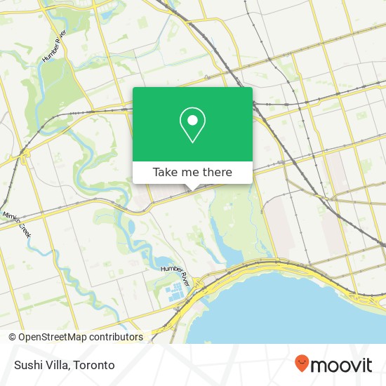 Sushi Villa, 2181 Bloor St W Toronto, ON M6S map