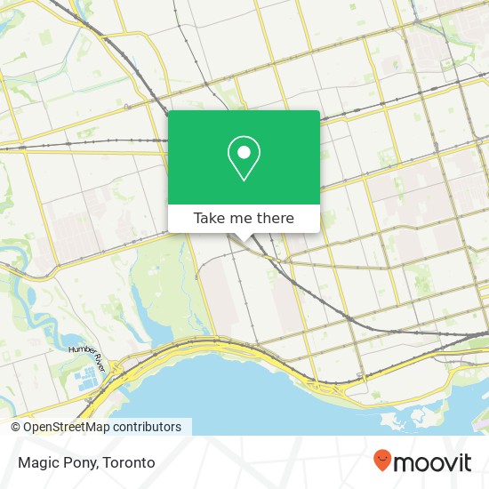 Magic Pony, 2104 Dundas St W Toronto, ON M6R 1W9 plan