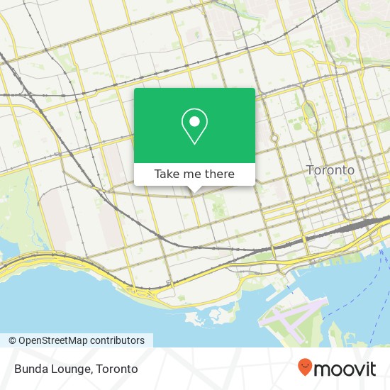 Bunda Lounge, 1108 Dundas St W Toronto, ON M6J 1X2 map