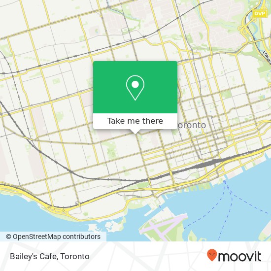 Bailey's Cafe, 324 Bathurst St Toronto, ON M5T 2S3 plan