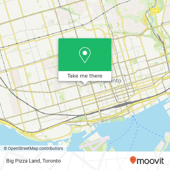 Big Pizza Land, 606 Dundas St W Toronto, ON M5T 1H7 map