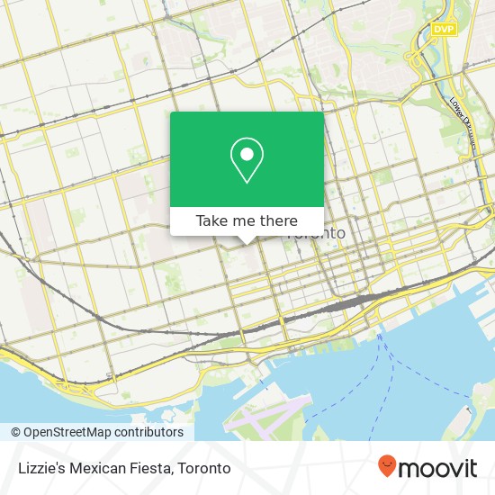 Lizzie's Mexican Fiesta, 555 Dundas St W Toronto, ON M5T 1H4 plan