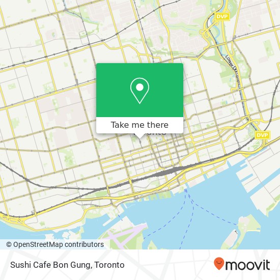 Sushi Cafe Bon Gung, 53 McCaul St Toronto, ON M5T 2W9 map