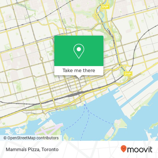 Mamma's Pizza, 127 Yonge St Toronto, ON M5C 1W4 plan