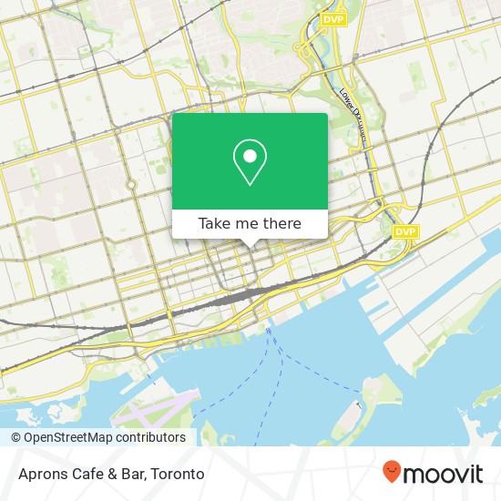 Aprons Cafe & Bar, 115 Yonge St Toronto, ON M5C 1W4 map