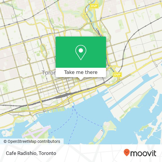 Cafe Radishio, 191 King St E Toronto, ON M5A 1J5 map