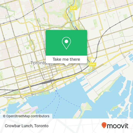 Crowbar Lunch, 174 Princess St Toronto, ON M5A map