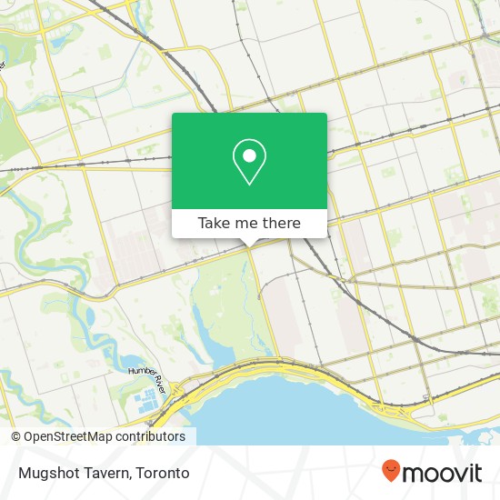 Mugshot Tavern, 1729 Bloor St W Toronto, ON M6P 1B2 map