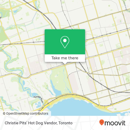 Christie Pits' Hot Dog Vendor, Keele St Toronto, ON M6P plan