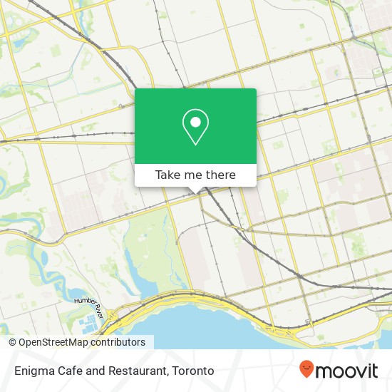 Enigma Cafe and Restaurant, 1556 Bloor St W Toronto, ON M6P 1A4 map