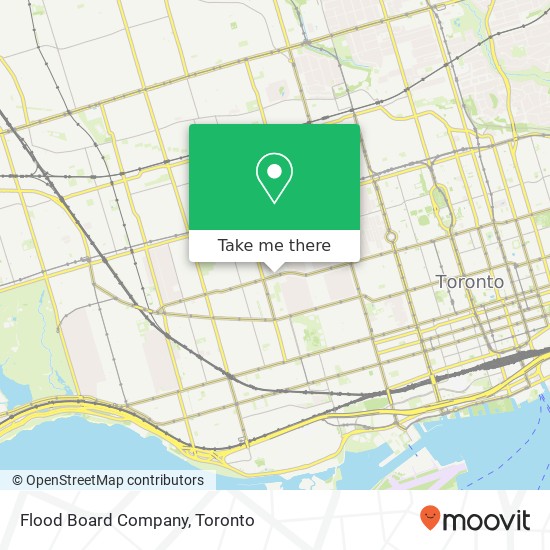 Flood Board Company, 774 College St Toronto, ON M6G 1C6 plan