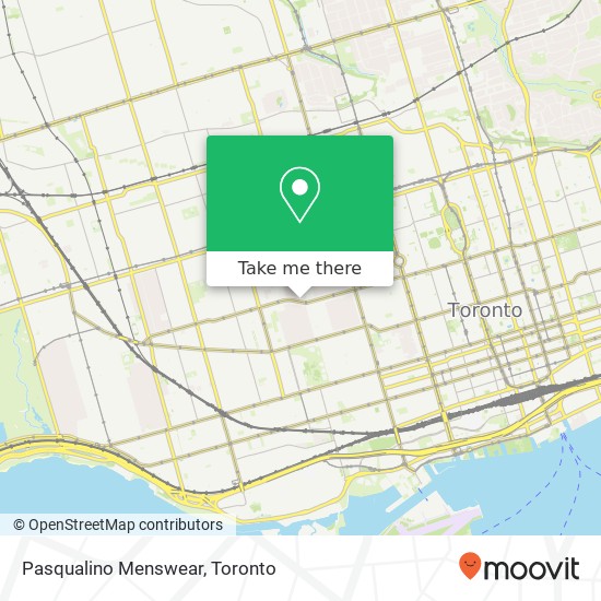 Pasqualino Menswear, 654 College St Toronto, ON M6G 1B8 map