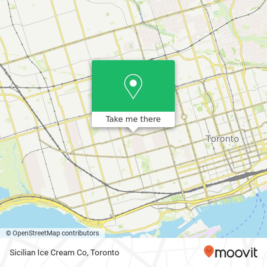 Sicilian Ice Cream Co, 712 College St Toronto, ON map