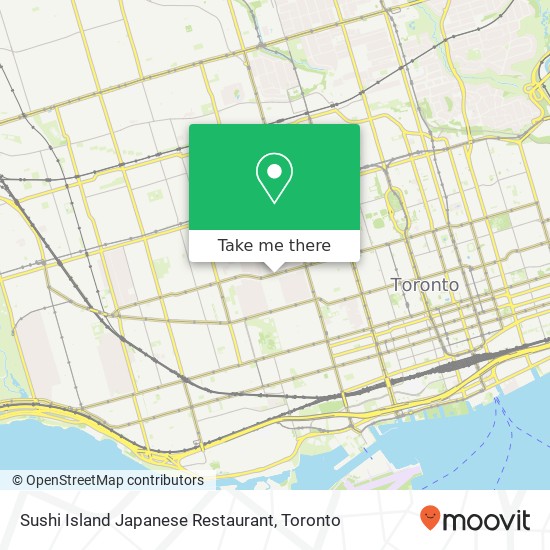 Sushi Island Japanese Restaurant, 571 College St Toronto, ON M6G plan