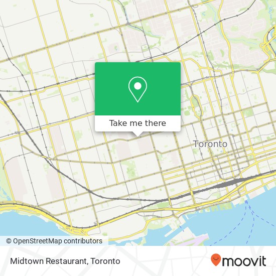 Midtown Restaurant, 552 College St Toronto, ON M6G plan