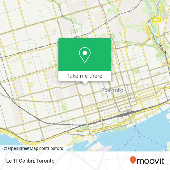 Le TI Colibri, 291 Augusta Ave Toronto, ON M5T map
