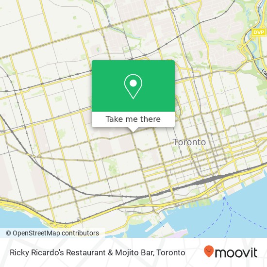 Ricky Ricardo's Restaurant & Mojito Bar, 423 College St Toronto, ON M5T 1T1 plan
