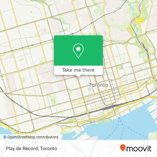 Play de Record, 411 Spadina Ave Toronto, ON M5T 2G6 plan