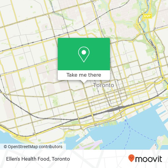 Ellen's Health Food, 327 Spadina Ave Toronto, ON M5T 2E9 plan