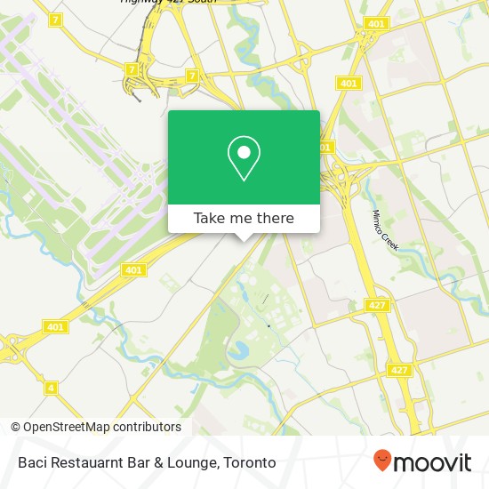 Baci Restauarnt Bar & Lounge, 2800 Skymark Ave Mississauga, ON L4W 5A6 map