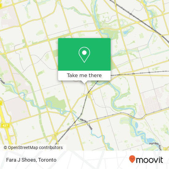 Fara J Shoes, 270 The Kingsway Toronto, ON M9A map