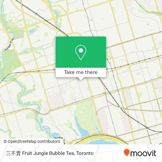 三不賣 Fruit Jungle Bubble Tea, Pacific Ave Toronto, ON M6P 2P8 plan