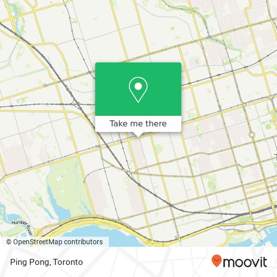 Ping Pong, 1197 Bloor St W Toronto, ON M6H 1N4 plan